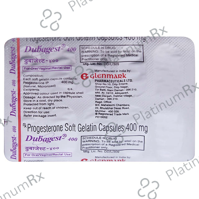 Dubagest 400 Soft Gelatin Capsule