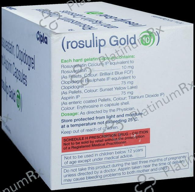 Rosulip Gold 10/75/75mg Capsule 10s