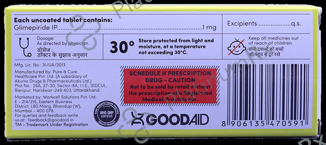 Gliaid 1mg Tablet 10s