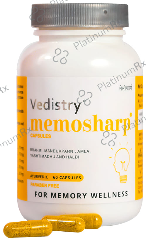 Memosharp Ayurvedic Capsule for Mind Wellness & Mind Health