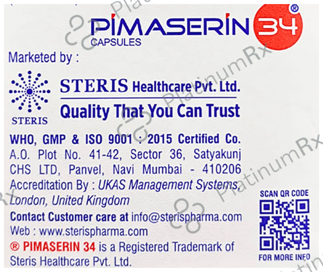 Pimaserin 34mg Capsule 10s