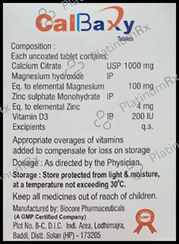 Calbaxy Tablet