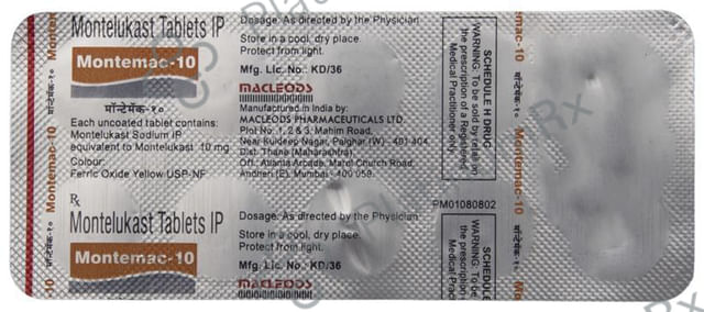 Montemac 10mg Tablet 10s