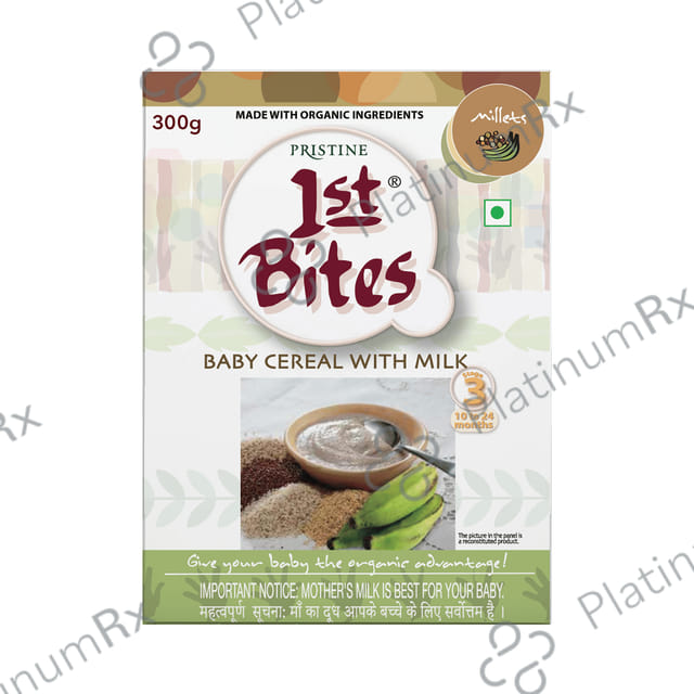 Pristine 1st Bites (10 Months - 24 Months) Stage-3 Baby Cereals with Milk - Millets
