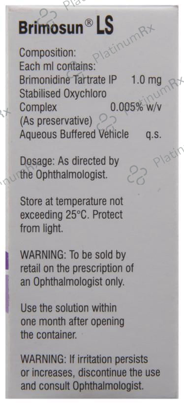 Brimosun LS 0.1% Eye Drop 5ml