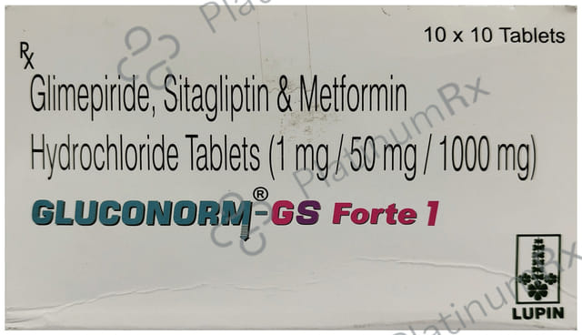 Gluconorm GS Forte 1/1000/50mg Tablet 10s