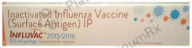 Influvac 2015/2016 Vaccine 0.5ml