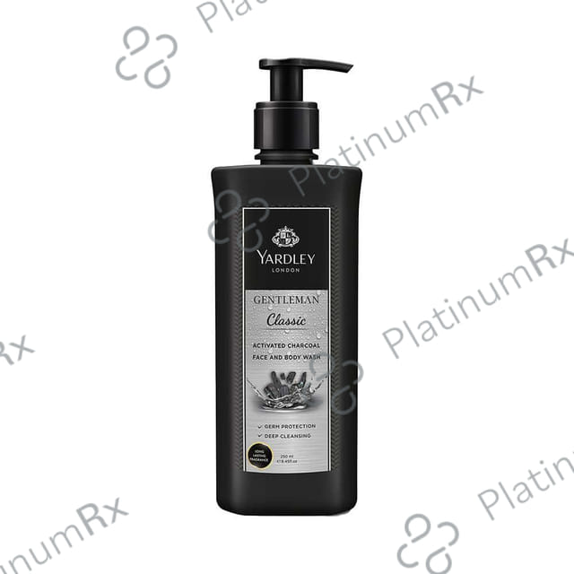 Yardley London Gentleman Classic Activated Charcoal Face and Body Wash