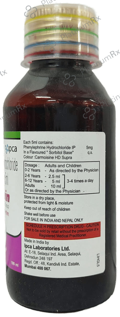 Solvin Decongestant 5mg Syrup 100ml