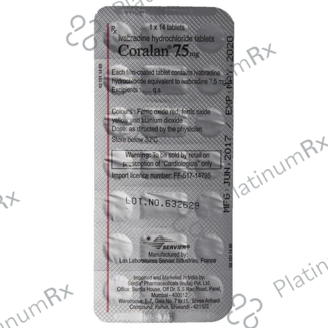 Coralan 7.5mg Tablet 14s