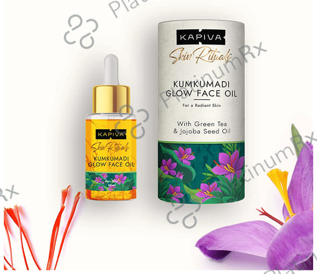 Kapiva Kapiva Kumkumadi Glow Face Oil (30 ml) - For Glowing Skin - Helps Reduce Dark Spots & Pigmentation Oil