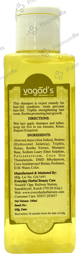 Vagad's Khadi India Ayurvedic Herbal Shampoo Anti Hairfall