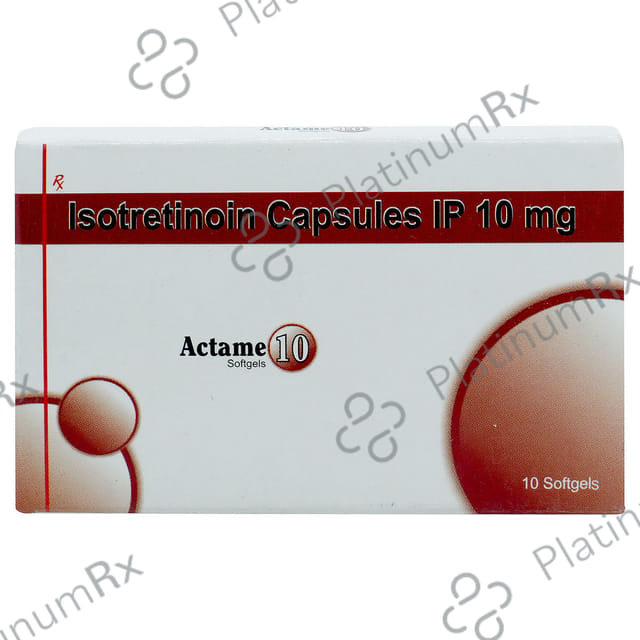 Actame 10mg Soft Gelatin Capsule 10s