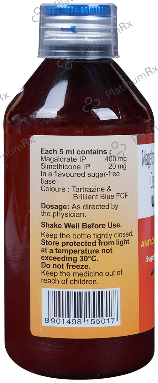 Ulgel 400/20mg Saunf Oral Suspension 200ml
