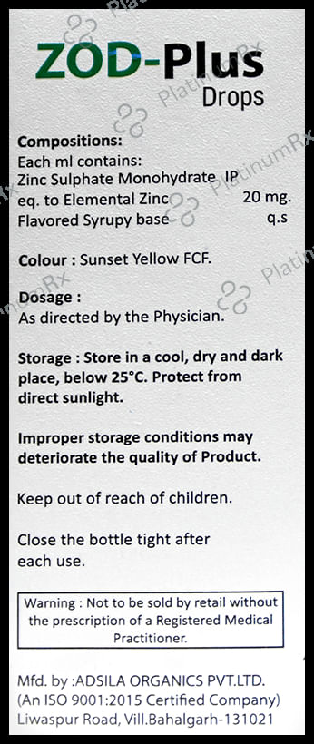 Zod-Plus Oral Drops