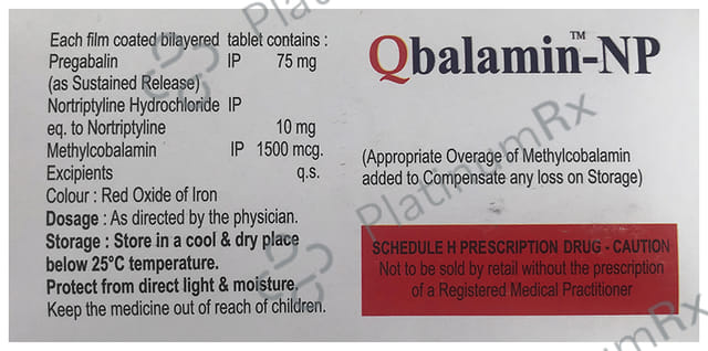 Qbalamin NP 10/75mg/1500mcg Tablet SR 10s