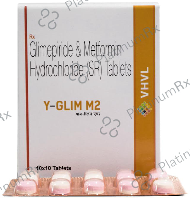 Y Glim M 2mg/500mg Tablet SR