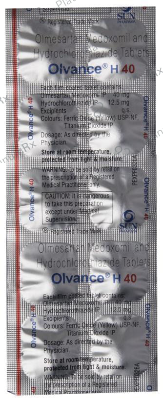 Olvance H 40/12.5mg Tablet 10s