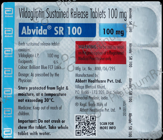 Abvida 100mg Tablet SR 15s