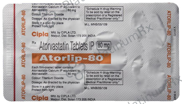 Atorlip 80 Tablet 7 Tablet