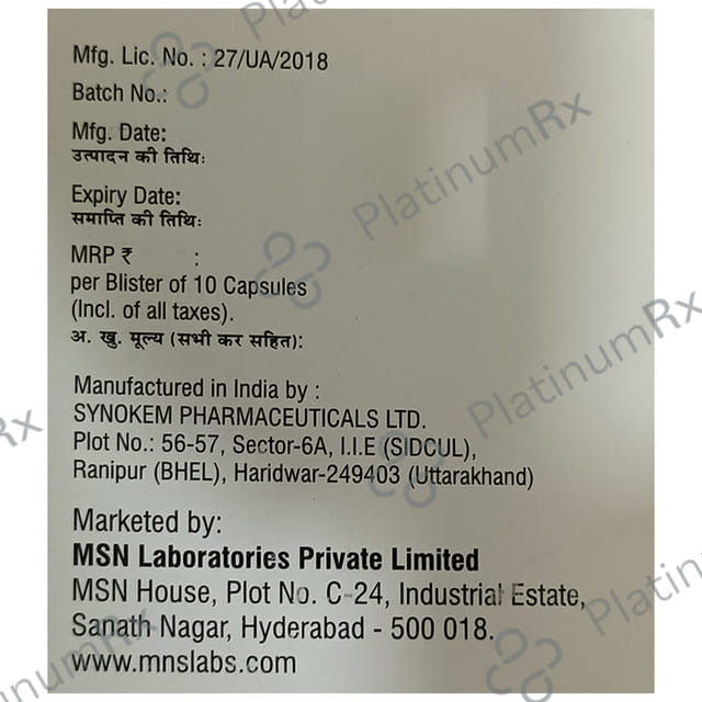 Rosur Gold 10/75/75mg Capsule 10s