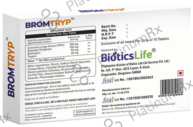BioticsLife Bromtryp Tablet