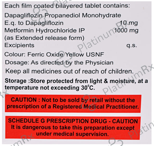 Renglif M 10/1000mg Tablet ER 10s