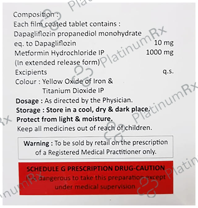 Glyfloz-M 10/1000 Tablet ER