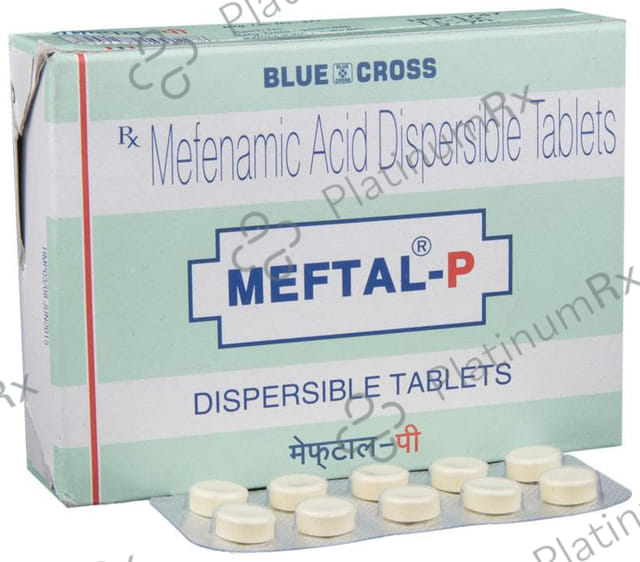 Meftal P 100mg Dispersible Tablet 10s