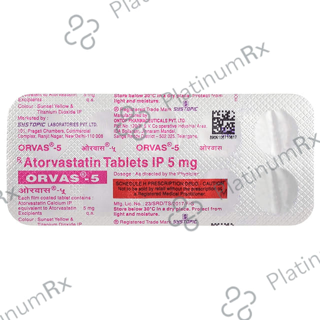 Orvas 5mg Tablet 10s