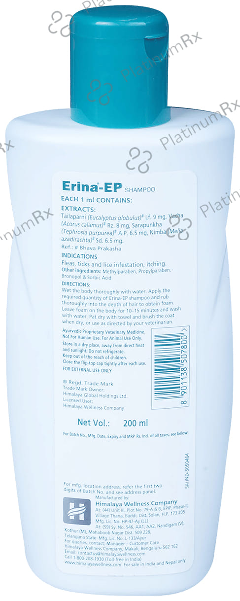 Himalaya Erina-EP Tick and Flea Control Shampoo (For Pets) Tick & Flea Control