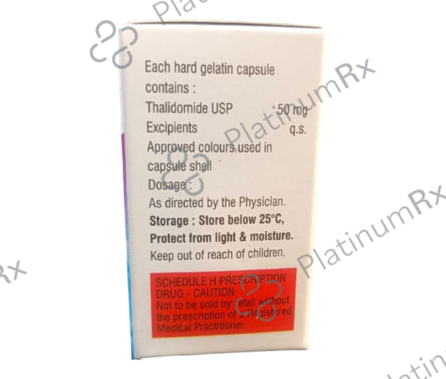 Thalidomile 50mg Capsule 10s
