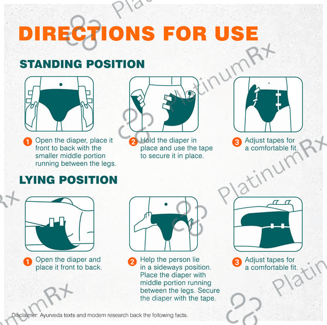 Himalaya Adult Diaper super absorbent super soft -Tape style Diaper XL