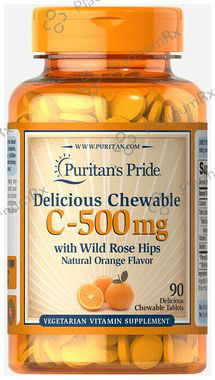 Puritan's Pride C 500mg Chewable Tablet Natural Orange 90s
