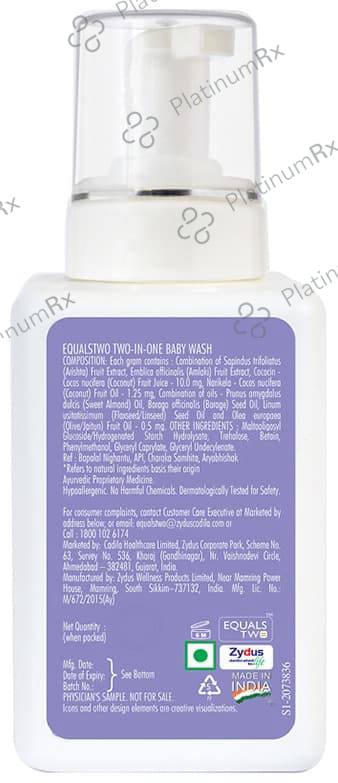 Equals Two in One Baby Wash 500ml