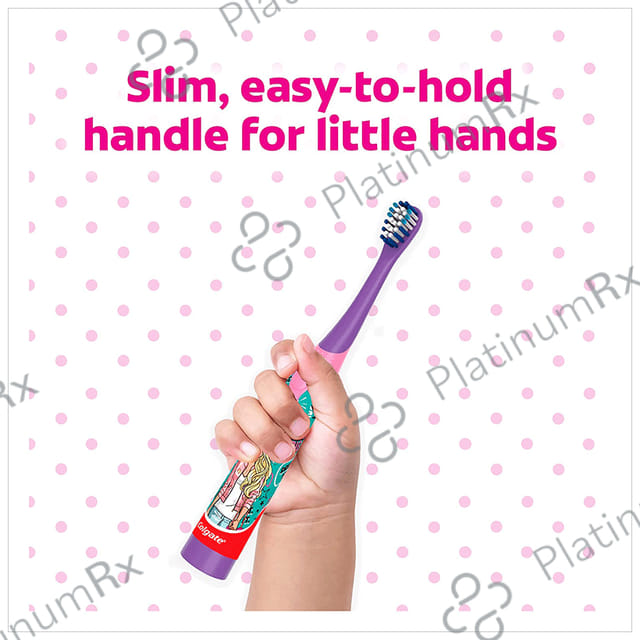 Colgate 3+ Years Extra Soft Battery Powered Toothbrush Barbie