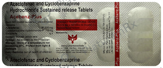 Acebenz Plus 200/15mg Tablet SR 10s