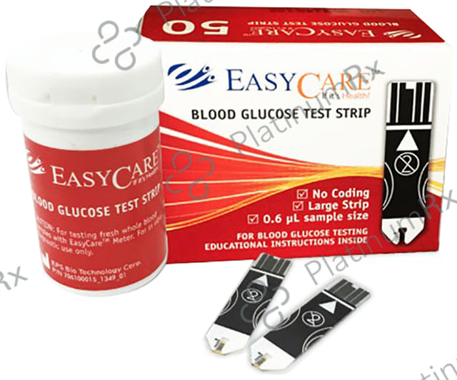 EASYCARE EC-BGM92898 Blood Glucose Test Strip (Only Strips)