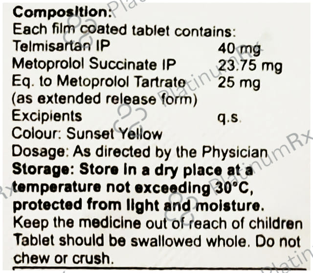 Telverge MT 25/40mg Tablet ER 15s