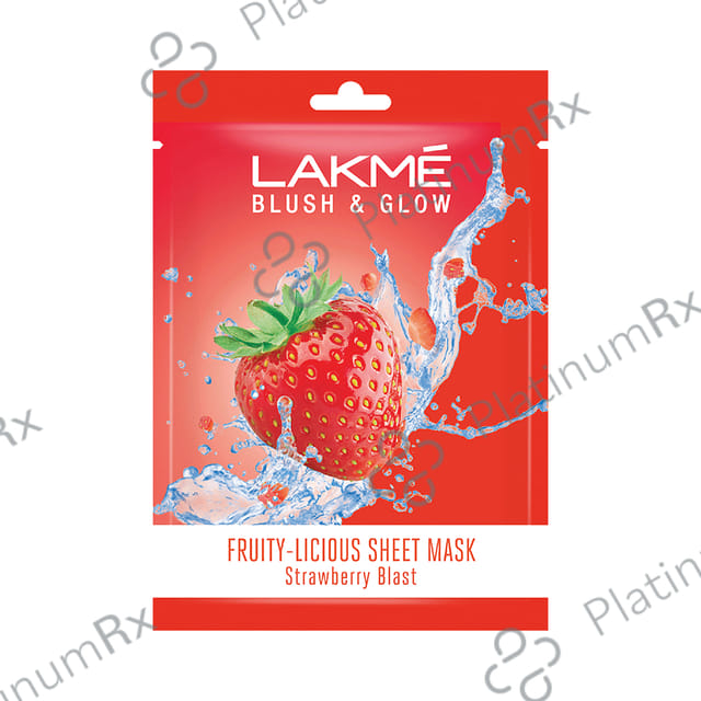 Lakme Blush & Glow Sheet Mask Strawberry Blast