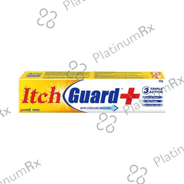 Itch Guard Plus Triple Action 1% Cream 20gm