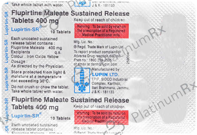 Lupirtin SR 400mg Tablet 10s