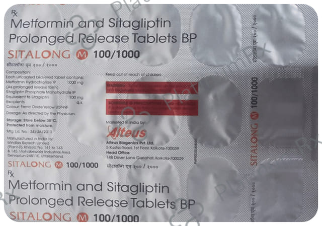Sitalong M 100/1000 Tablet SR 15s