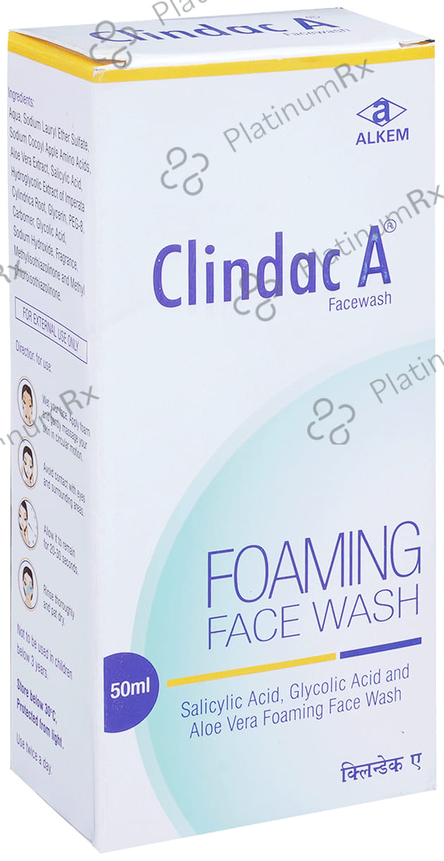 Clindac A Foaming Face Wash 50ml