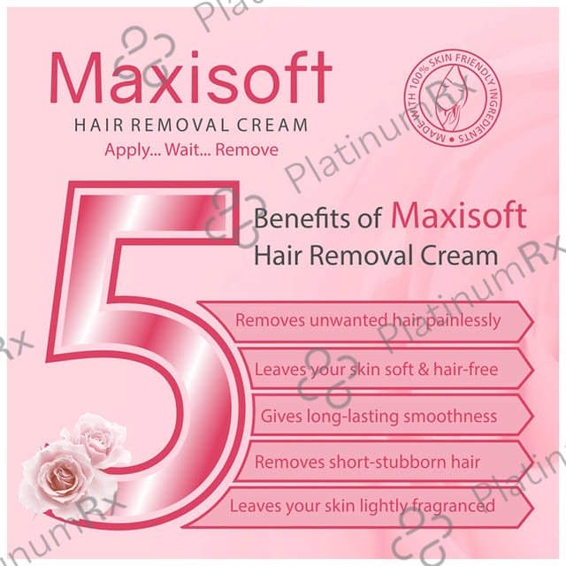 Maxisoft Hair Removal Cream (60gm Each) 2 Tubes