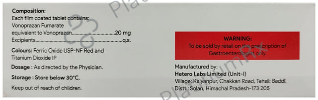Vonohenz 20mg Tablet 10s