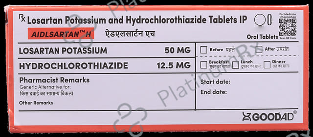 Aidlsartan H 12.5/50mg Tablet 10s