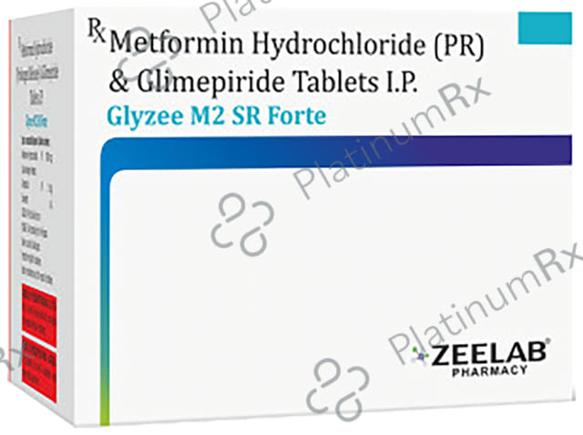 Glyzee M2/1000mg Forte Tablet SR 15s