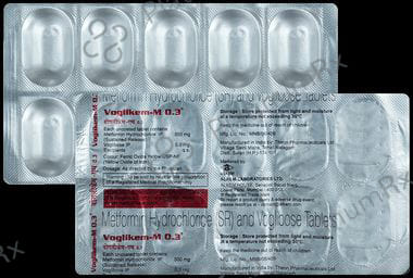 Voglikem M 500/0.3mg Tablet SR 10s