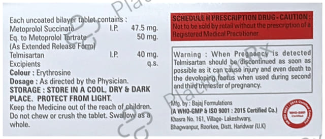 Telmibell M 50/40mg Tablet 10s